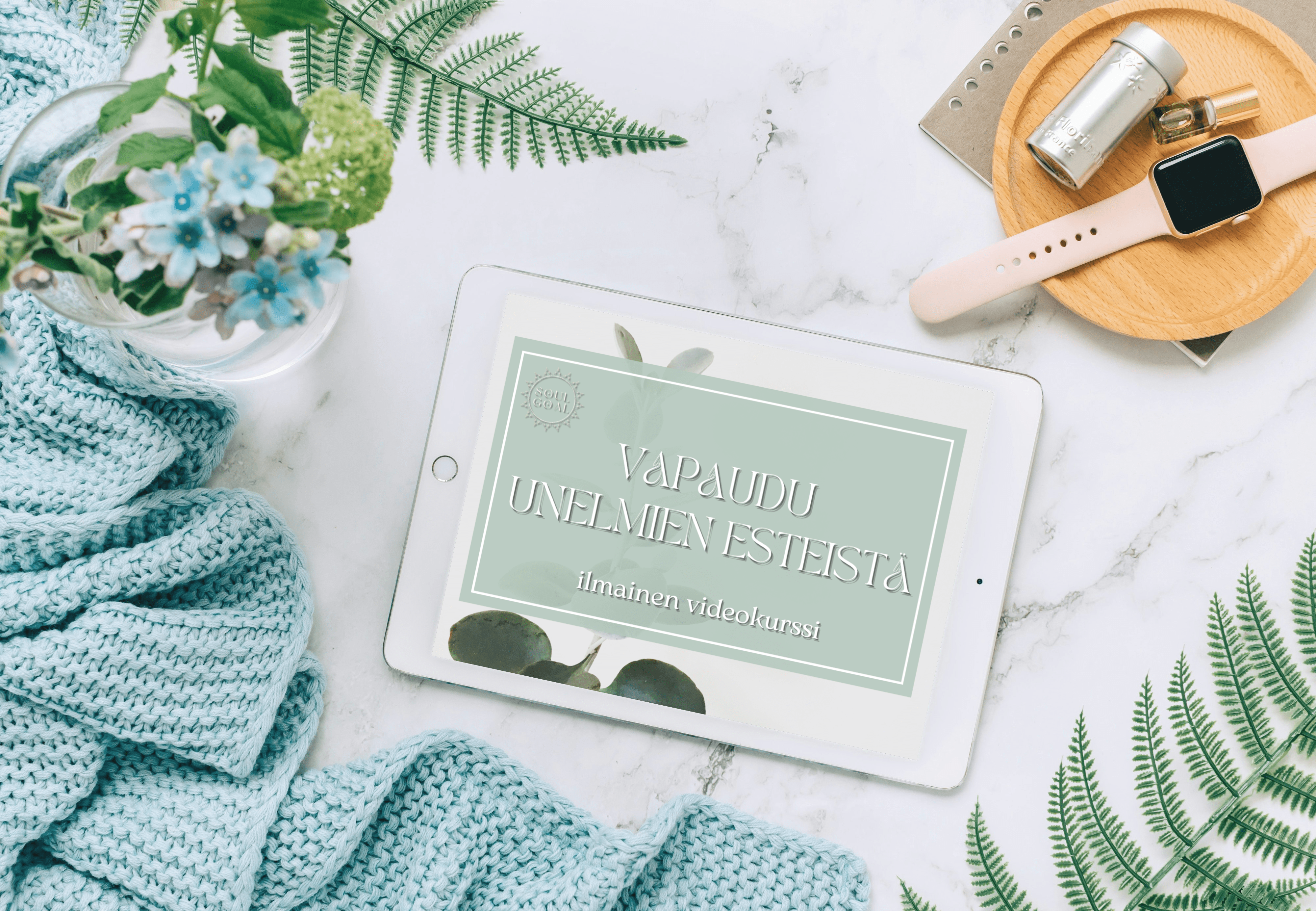 Tabletti, jossa Vapaudu unelmien esteistä -kansikuva